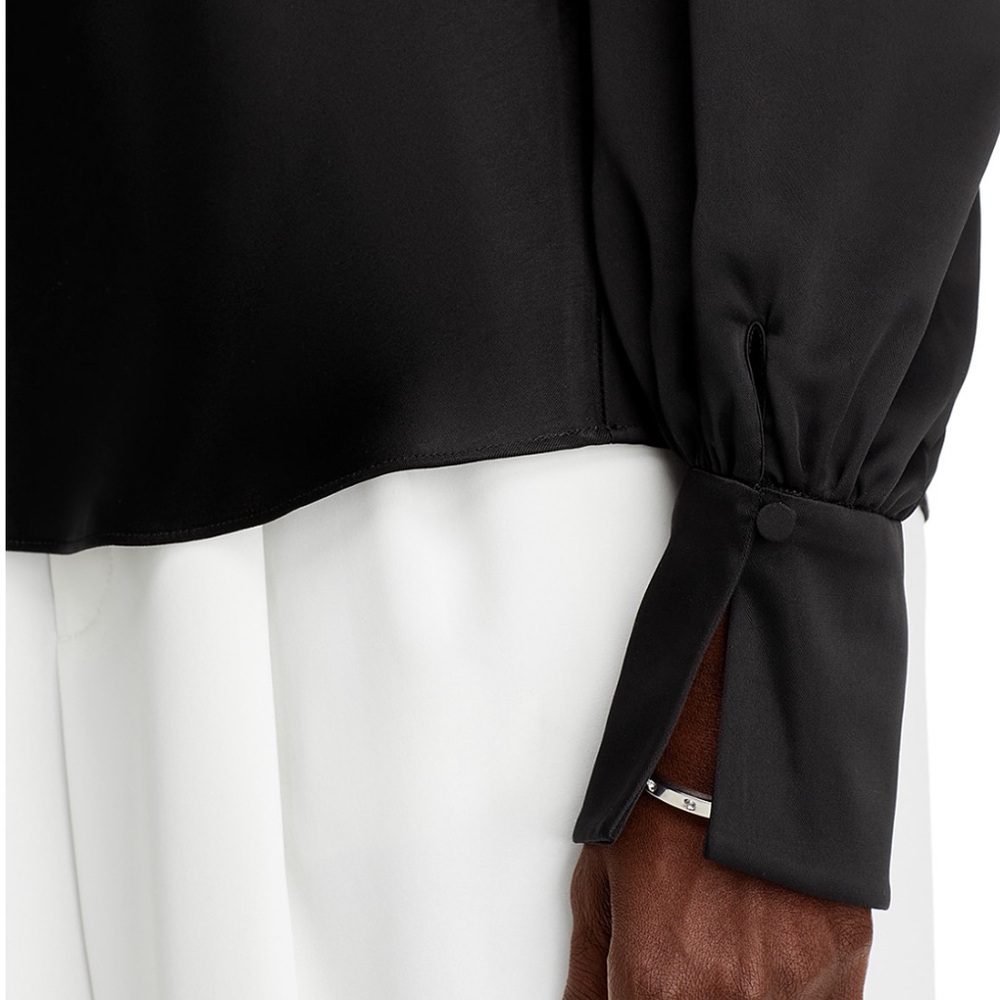 Jonathan Simkhai l Draped One Shoulder Top Black XS - Picture 5 of 9